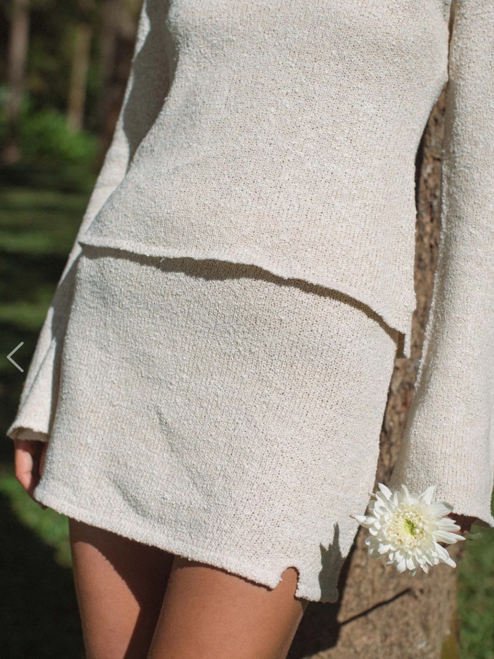 Indigo Luna Paloma Mini Skirt Cloud Cream